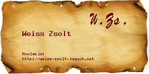 Weiss Zsolt névjegykártya